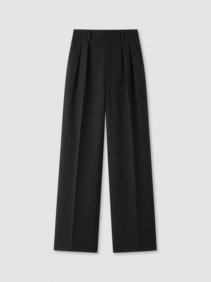 WIDE TWO TUCK TROUSERS