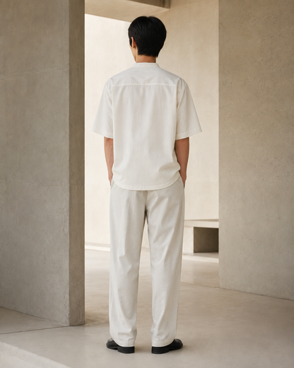 COLLARLESS SUMMER SHIRT