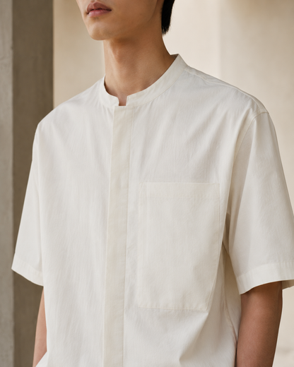 COLLARLESS SUMMER SHIRT