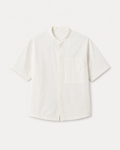 COLLARLESS SUMMER SHIRT