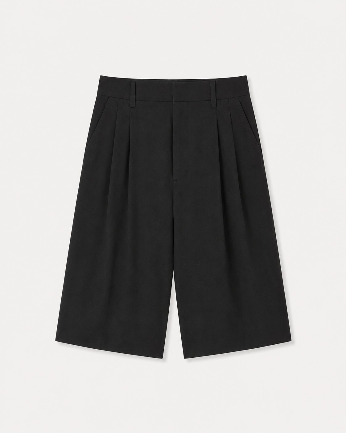 WIDE TUCK SHORTS