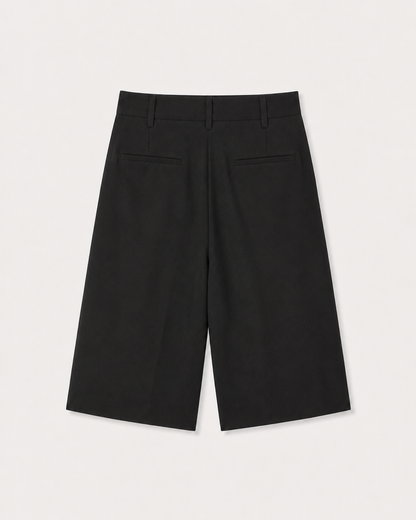 WIDE TUCK SHORTS